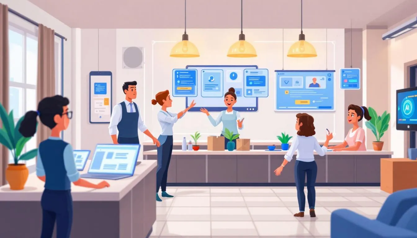 On-demand training modules for hotel staff using AI technology.